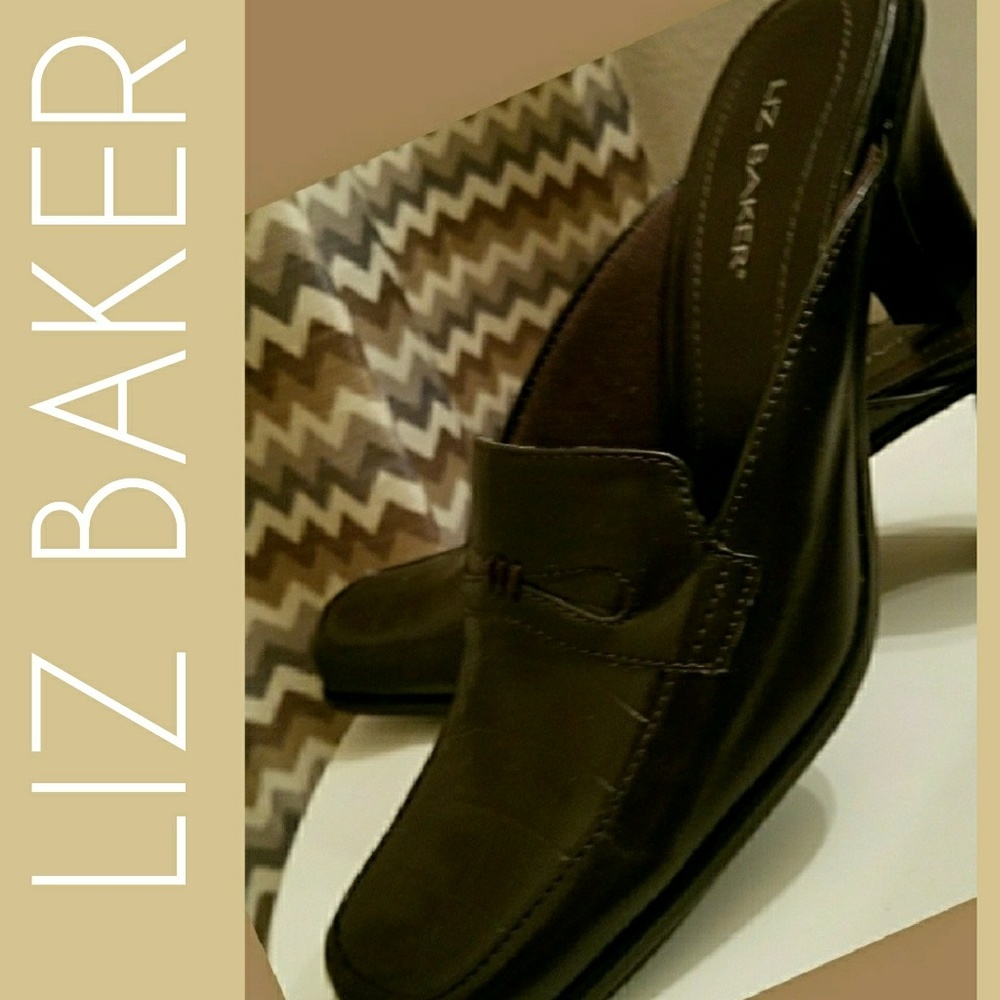 LIZ BAKER SLIP~ON HEELS